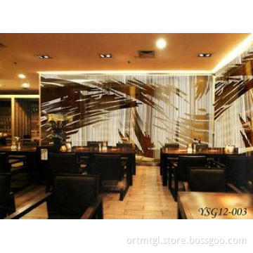 10mm - 19mm Tempered Decorative Laminated Glass Panels For
